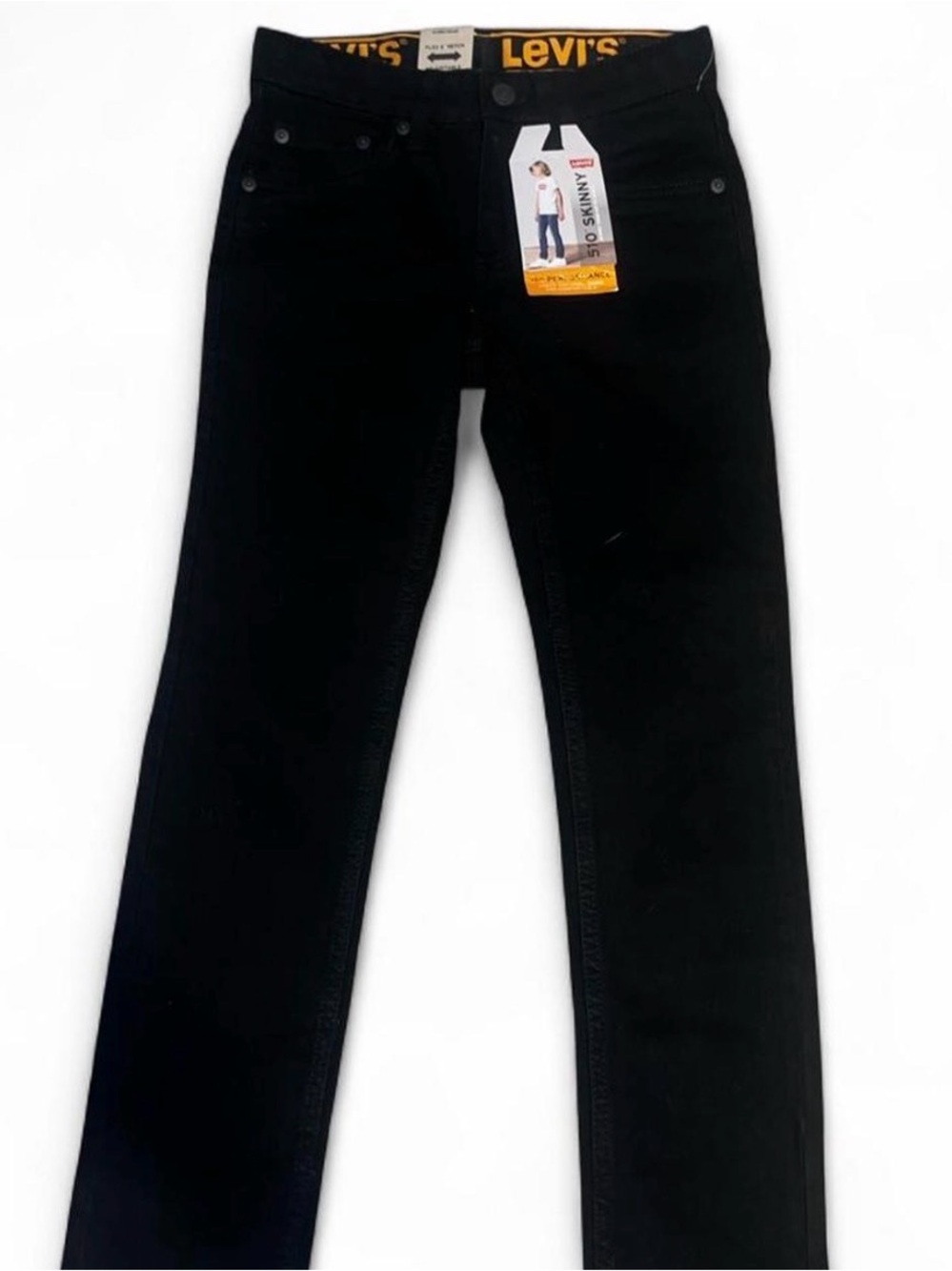 Levi's kids Black Skinny Jeans with Branded Waistband